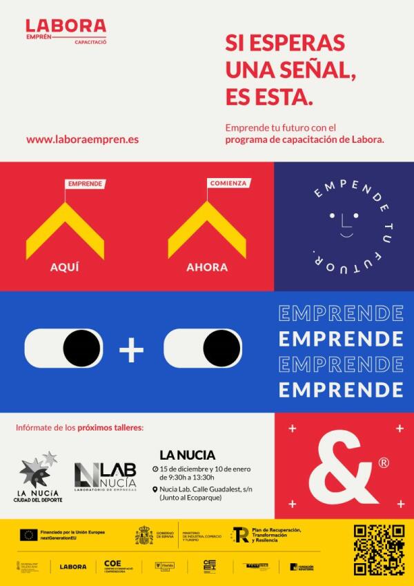 Últimas plazas para “Labora Emprén” que forma a los futuros emprendedores 