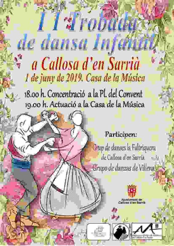 Callosa d’en Sarrià acoge este sábado la II Trobada de Dansa Infantil 