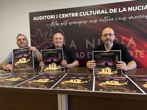 La Uni&oacute; Musical de La Nucia celebra su concierto de &ldquo;XLV Aniversari&rdquo; este domingo