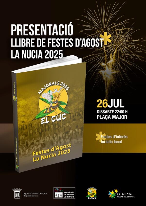 El Llibre de Festes d’Agost 2025 será presentado el 26 de julio