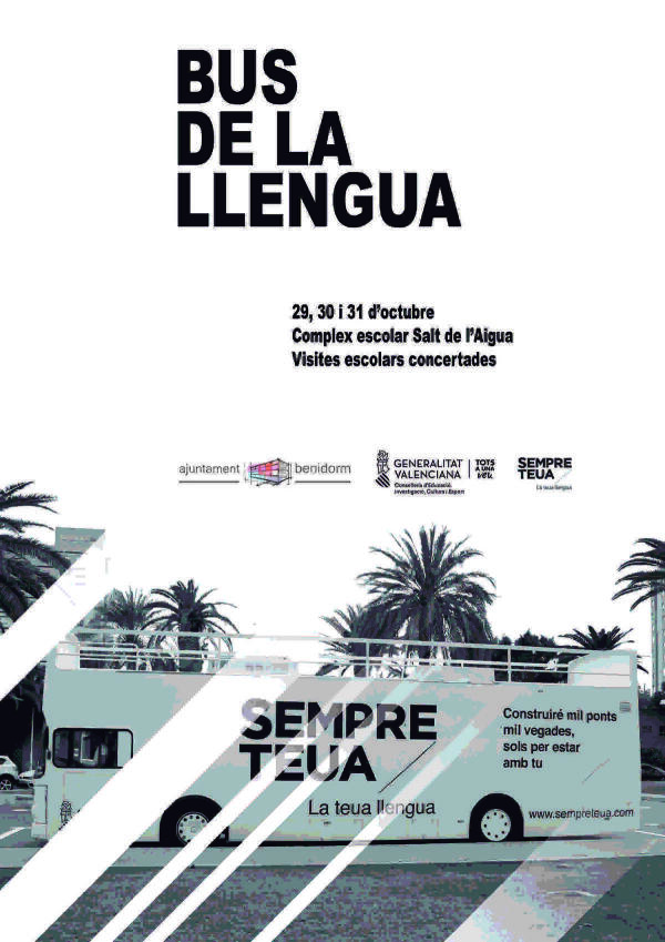 El &lsquo;Bus de la Llengua&rsquo; llega a Benidorm 