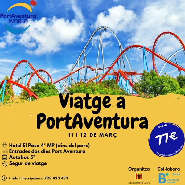 Ampliadas el número de plazas para el viaje a PortAventura