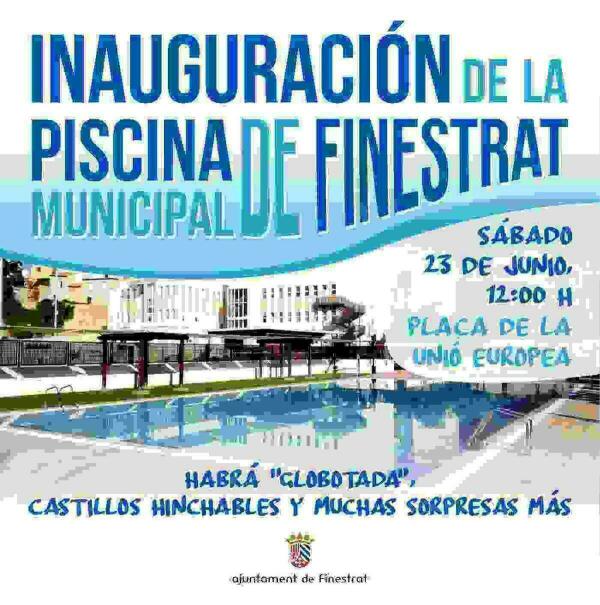 Este s&aacute;bado se inaugura la Piscina Municipal de Finestrat despu&eacute;s de culminarse las obras de modernizaci&oacute;n 
