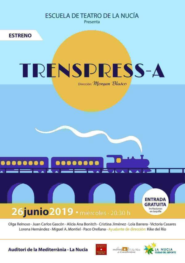 La Nucía // La Escuela de Teatro estrena hoy “TrenSpress-A” 