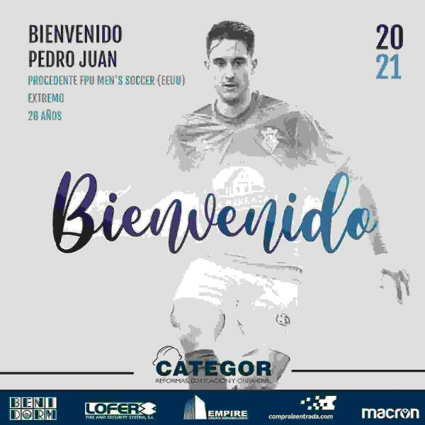 Pedro Juan nueva incorporación del CF Benidorm