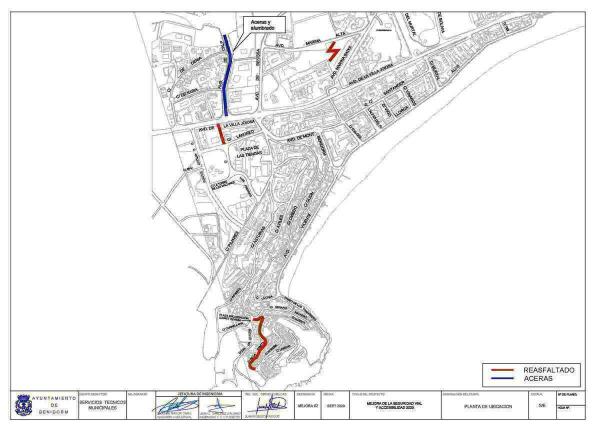 Benidorm mejora la accesibilidad y la seguridad vial en cuatro puntos de La Cala 