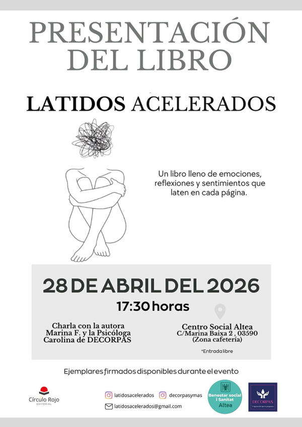 Bienestar Social presenta el libro &ldquo;Latidos Acelerados&rdquo; de Marina Ferrer