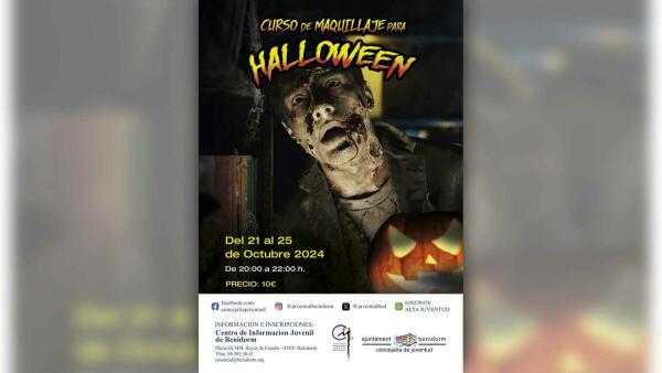 Juventud organiza un curso de maquillaje para Halloween 