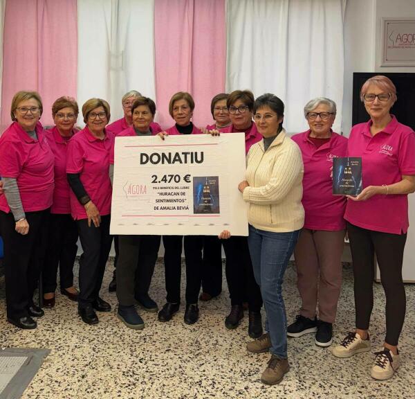 La novela Hurac&aacute;n de sentimientos dona sus beneficios a la Asociaci&oacute;n Vilera de C&aacute;ncer de Mama y Ginecolog&iacute;a (&Aacute;gora)