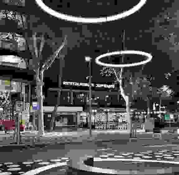 Benidorm inicia el lunes la instalación de las luminarias centrales de la avenida Mediterráneo 