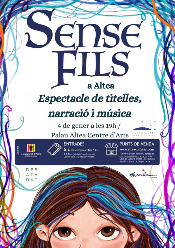 Cultura programa el espectacle infantil didàctic “Sense Fils” 