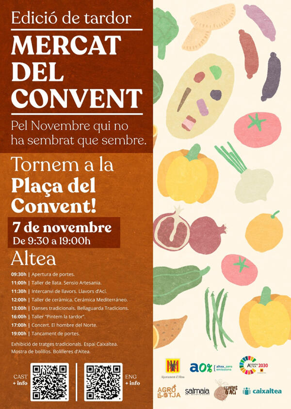 La edici&oacute;n de oto&ntilde;o del Mercat del Convent vuelve a su ubicaci&oacute;n tradicional