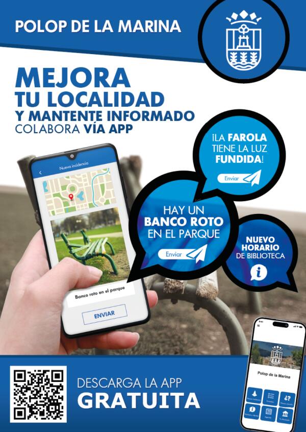 Polop de la Marina lanza su nueva APP móvil para mejorar la comunicación con la ciudadanía 