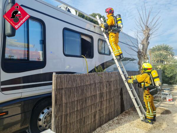 Incendio de Autocaravana en Altea