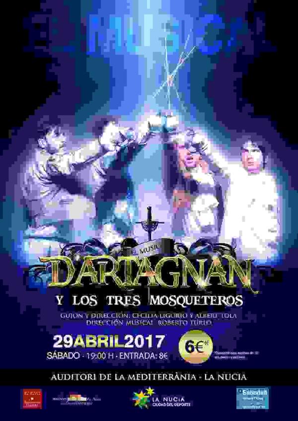 El Musical Infantil &ldquo;D&acute;Artagnan y los 3 Mosqueteros&rdquo; se representa este s&aacute;bado en l&rsquo;Auditori