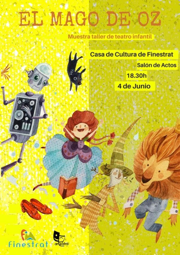 MUESTRA DE FIN DE CURSO DEL TALLER INFANTIL DE TEATRO CON “EL MAGO DE OZ” 