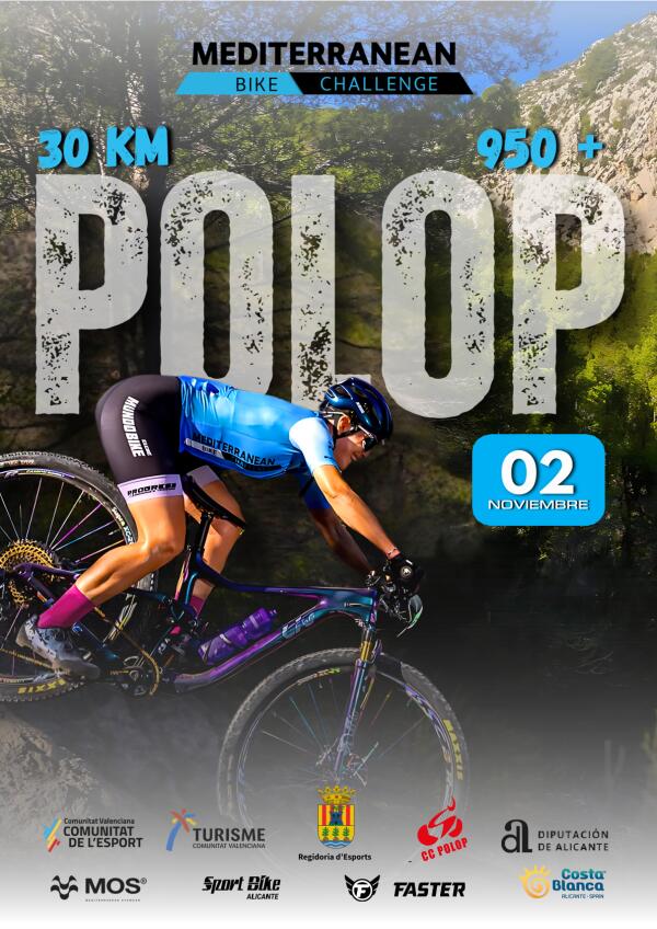 XXI Marcha BTT Polop – este domingo 2 de noviembre 30 km, 950 +