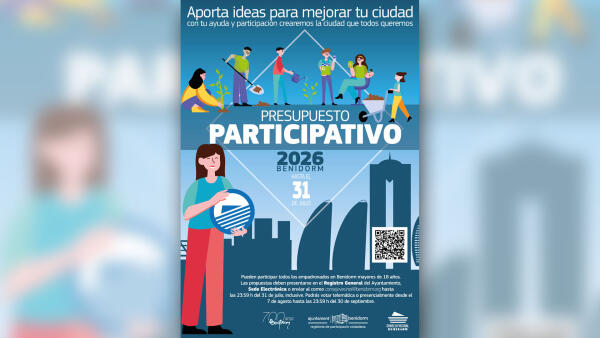 Abierto el plazo de presentación de propuestas para el Presupuesto Participativo de Benidorm para 2026