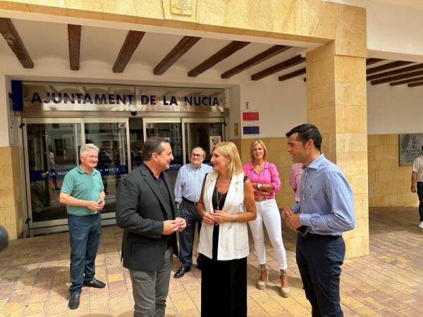 La Consellera de Infraestructuras anuncia mejoras en la Carretera Benidorm- La Nucía y en el transporte comarcal