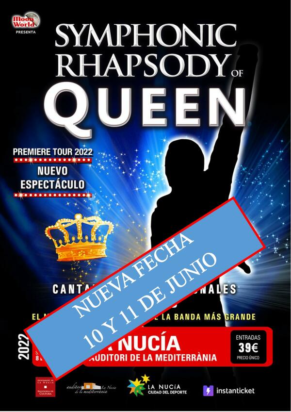 El espectáculo “Symphonic Rhapsody of Queen” se aplaza a junio