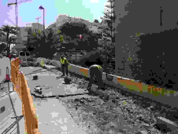 Nuevas actuaciones de mejora en la calle Passeig del Mar de la Cala de Finestrat 