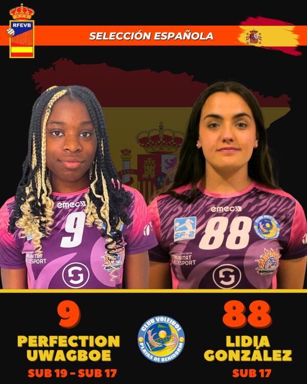 Lidia González y Perfection Uwagboe convocadas con la selección española sub-17