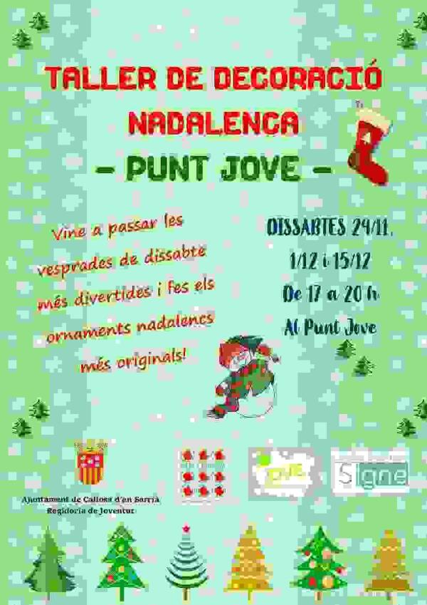 Callosa &middot; El Punt Jove organiza diversos talleres gratuitos de decoraci&oacute;n navide&ntilde;a 