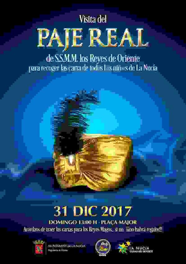 El Paje Real visitar&aacute; La Nuc&iacute;a el domingo 31 de diciembre 