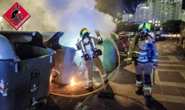 INCENDIO CONTENEDOR EN VILLAJOYOSA