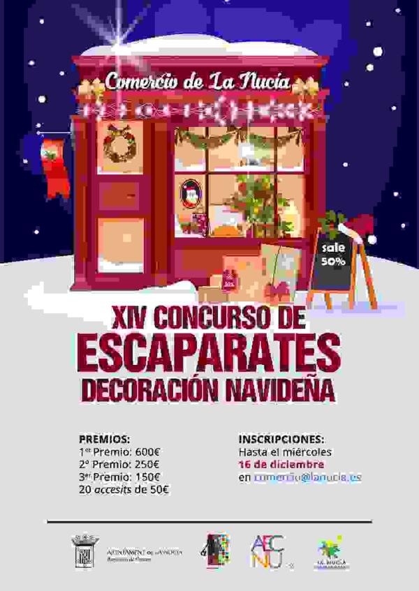 El plazo del Concurso de Escaparates Navideños finaliza mañana