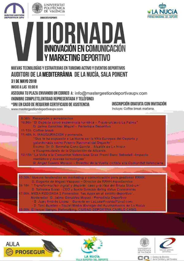 &ldquo;Jornada de Marketing Deportivo&rdquo; de la UPV en La Nuc&iacute;a 