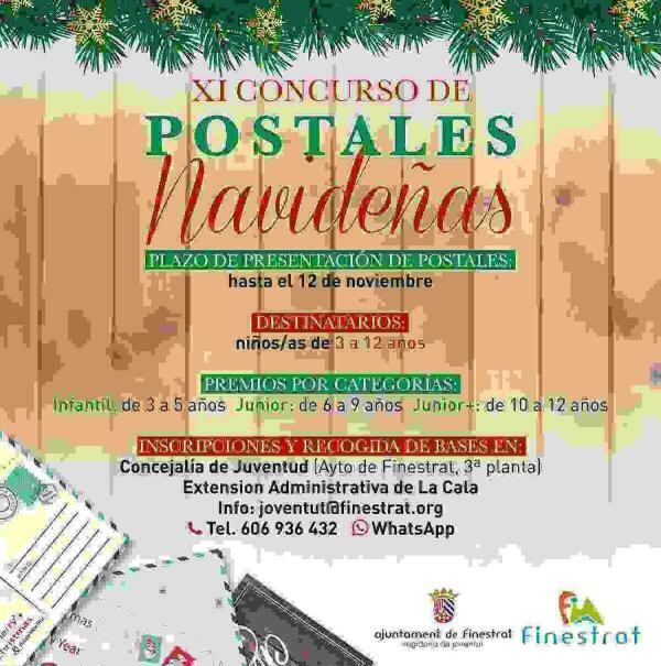 La Concejal&iacute;a de Juventud de Finestrat organiza la XI edici&oacute;n del concurso de postales navide&ntilde;as 