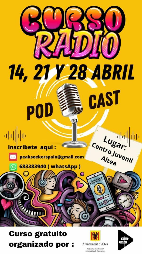 Nuevo curso de podcast destinado a menores de entre 8 y 16 años