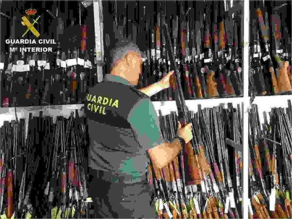 La Guardia Civil destruye más de 50.000 armas de fuego durante el pasado año