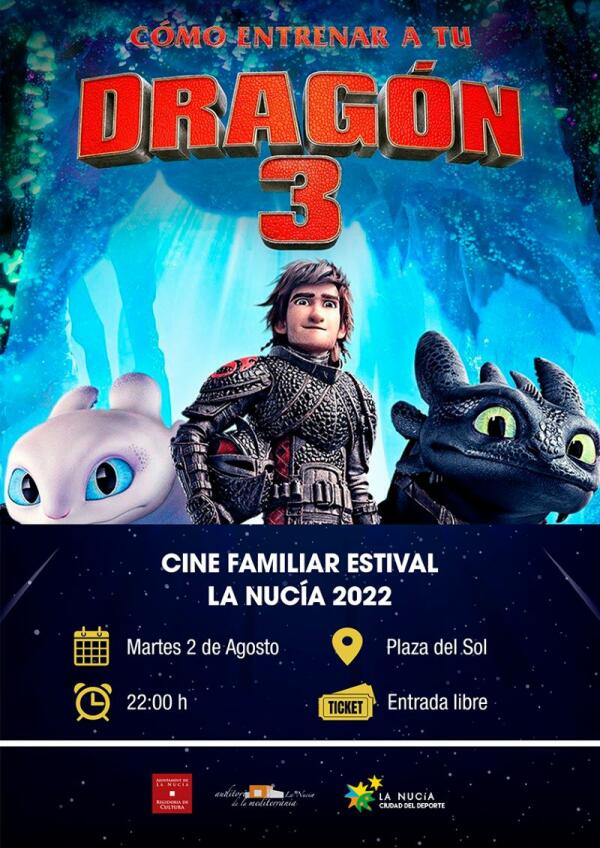 “Cómo entrenar a tu dragón 3” mañana en la plaza del Sol  