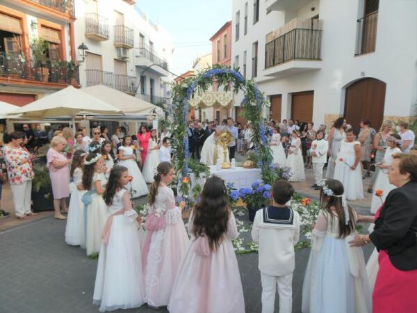 La procesión de Corpus Cristi se celebra este domingo en La Nucía