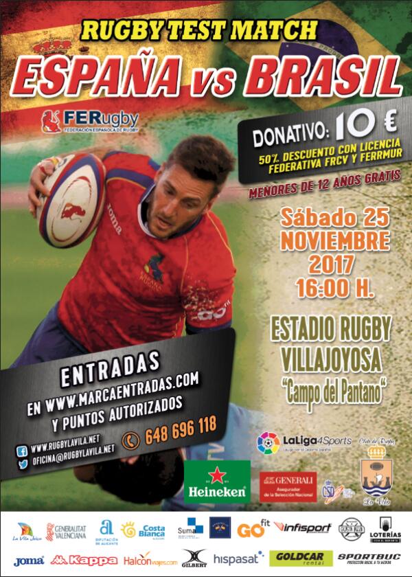 El Ayuntamiento de la Vila presenta el Test Match Espa&ntilde;a &ndash; Brasil de rugby 