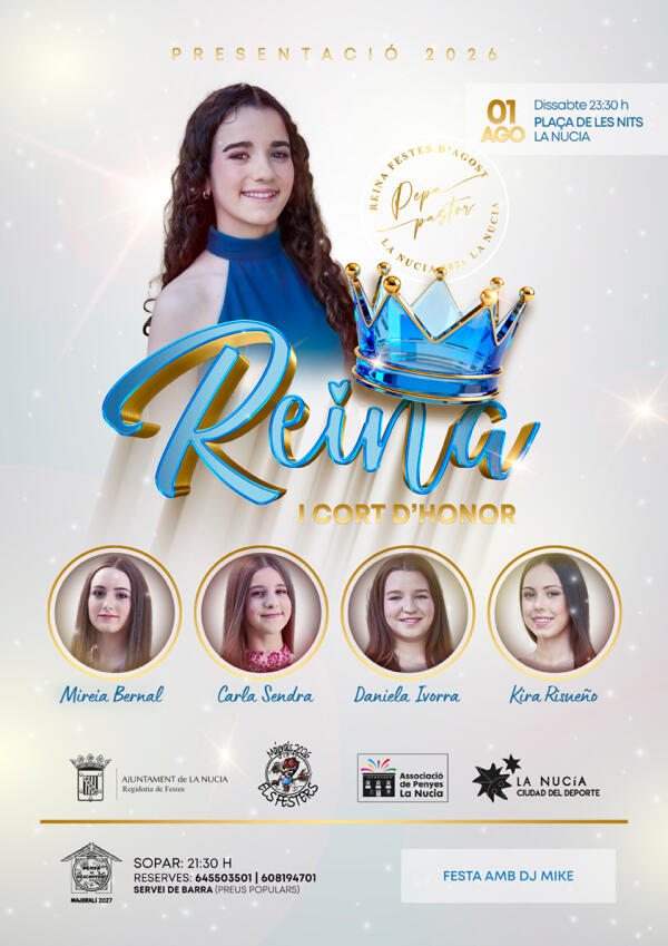 &ldquo;La Presentaci&oacute;&rdquo; de la reina Pepa Pastor ser&aacute; este s&aacute;bado en Les Nits