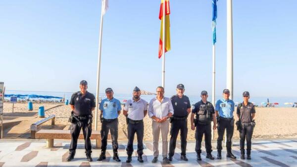 Benidorm contará en agosto con 4 agentes de la Police Nationale de Francia y de la Policía de Segurança Pública de Portugal 