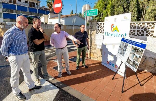 LA REURBANIZACIÓN DE LA AVENIDA MIMOSAS Y CARRER SALVIA DE LA CALA DE FINESTRAT YA ES UNA REALIDAD