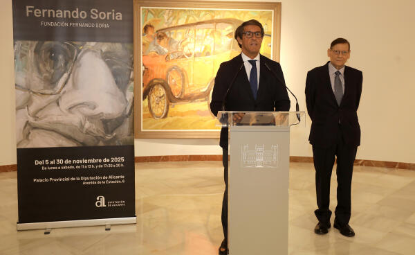 La Diputación presenta en el Palacio Provincial una exposición con las obras de la Fundación Fernando Soria 