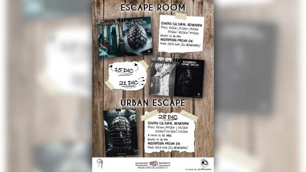 Juventud programa cinco ‘Escape Rooms’ para las fiestas navideñas