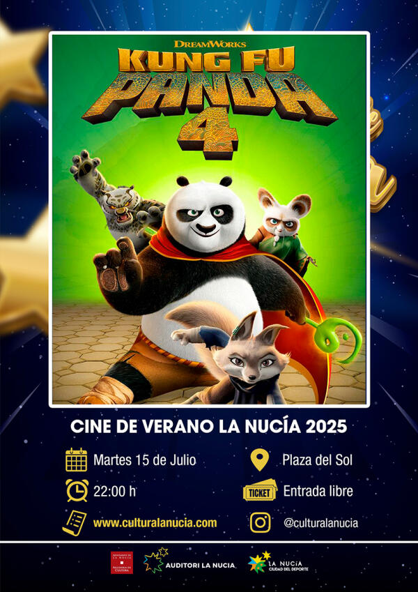 El Cine Estival de La Nucía arrancará mañana con “Kung Fu Panda 4”