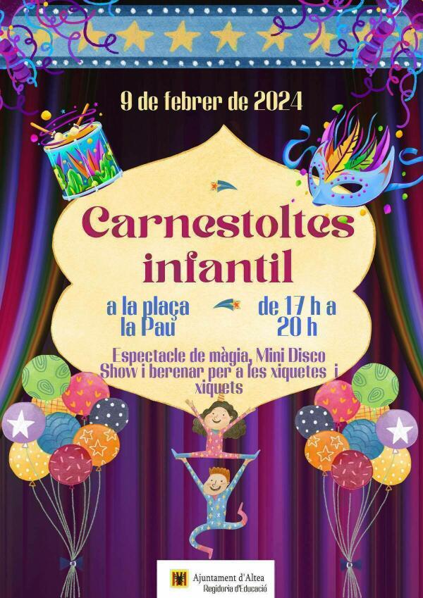 El Carnaval Infantil de Altea se celebrará el próximo viernes 9 de febrero 