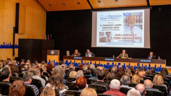 Conferencia homenaje a Pedro Zaragoza del Club de Opinión de Benidorm  