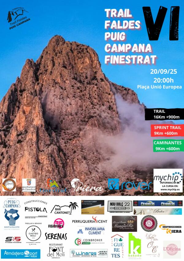 FINESTRAT SE PREPARA PARA LA TRAIL NOCTURNA “FALDES PUIG CAMPANA” 