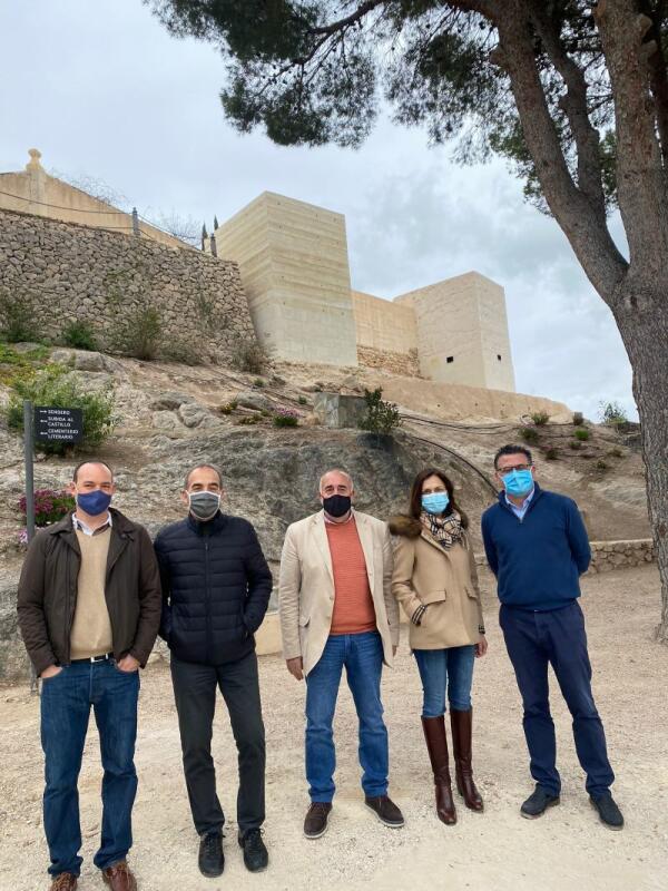 La Diputación de Alicante respalda nuevas actuaciones para culminar la rehabilitación del Castillo de Polop