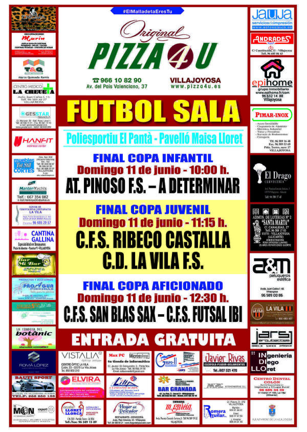 La Vila Joiosa albergar&aacute; las finales de la Copa Federaci&oacute;n de F&uacute;tbol Sala