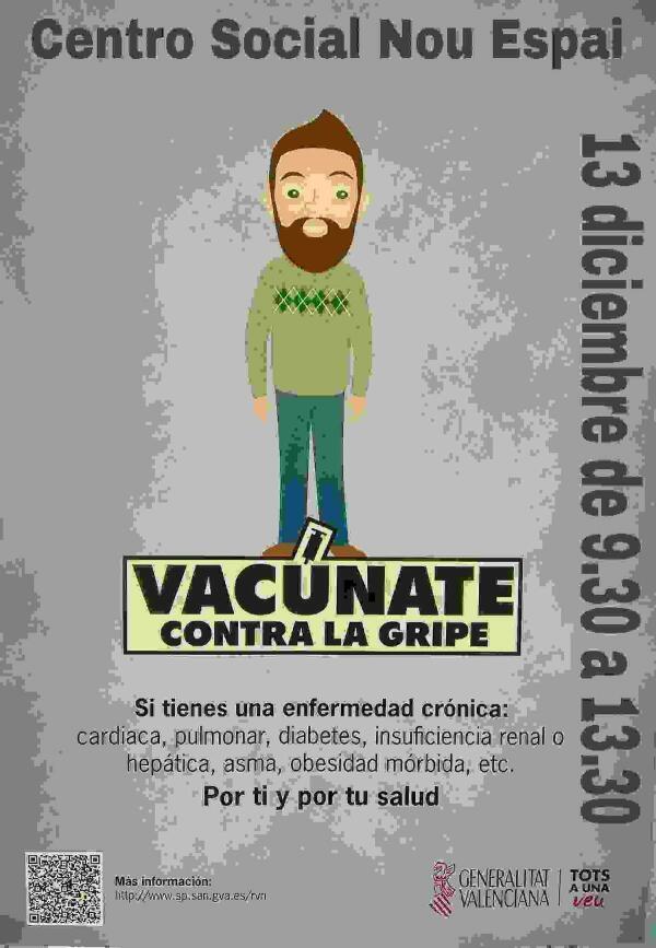 La Nuc&iacute;a &middot; Vacunaci&oacute;n extraordinaria contra la gripe ma&ntilde;ana  en Centro Social Nou Espai