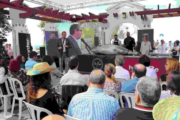 Benidorm abre boca para sus primeras ‘Jornadas del Atún’ con el ronqueo de una pieza de más de 200 kilos 
